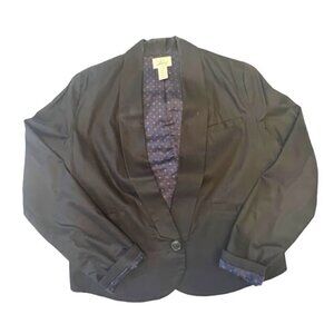 Levis Womens Black Single Button Blazer Size XL